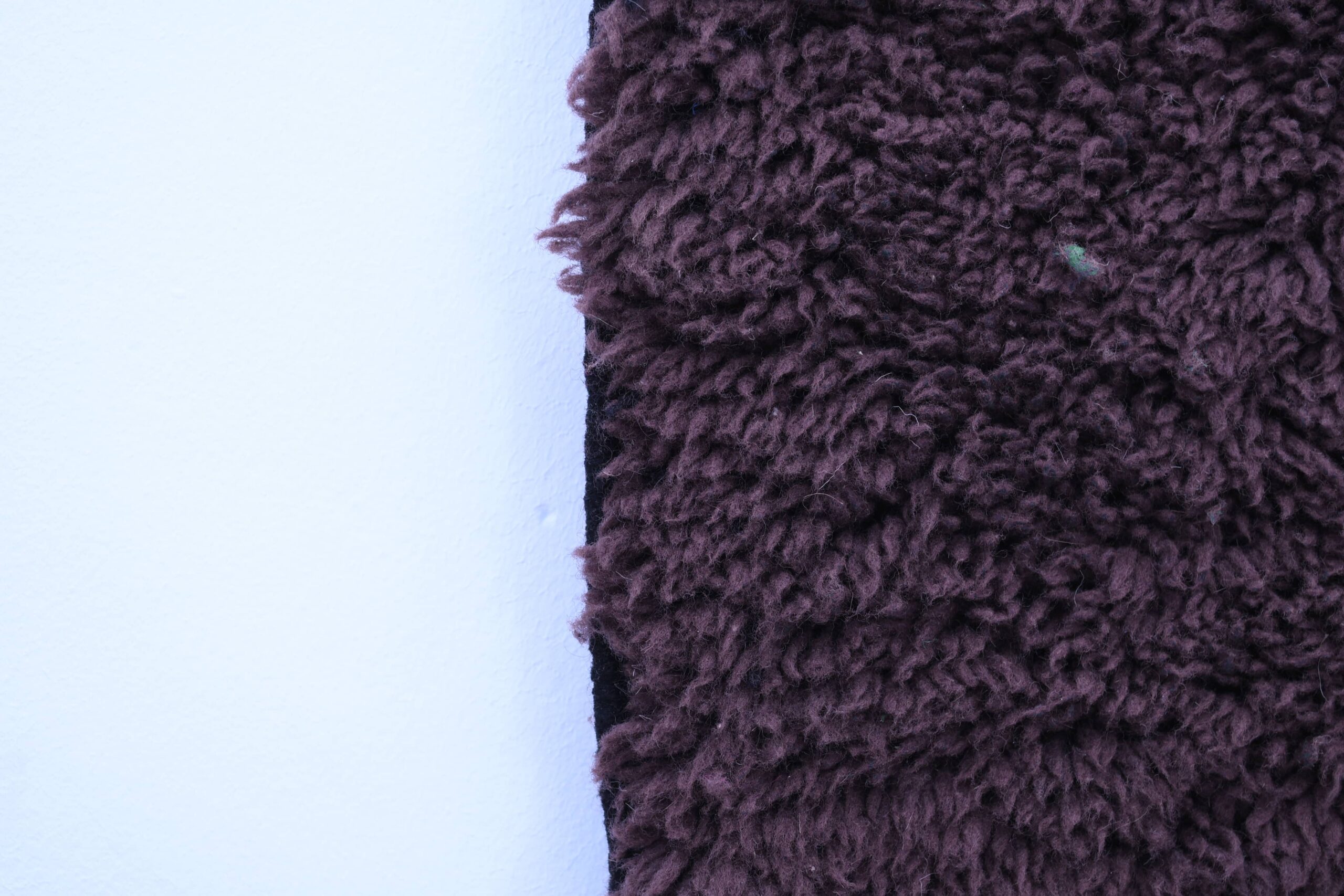 Handmade Moroccan Mrirt Wool Rug 200x300 cm - White, Brown, Turquoise Geometric Design - Image 8