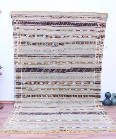 Handmade Moroccan Rug ZEM-USR-33861-O3D - Wool  Rug 199.00×208.00cm