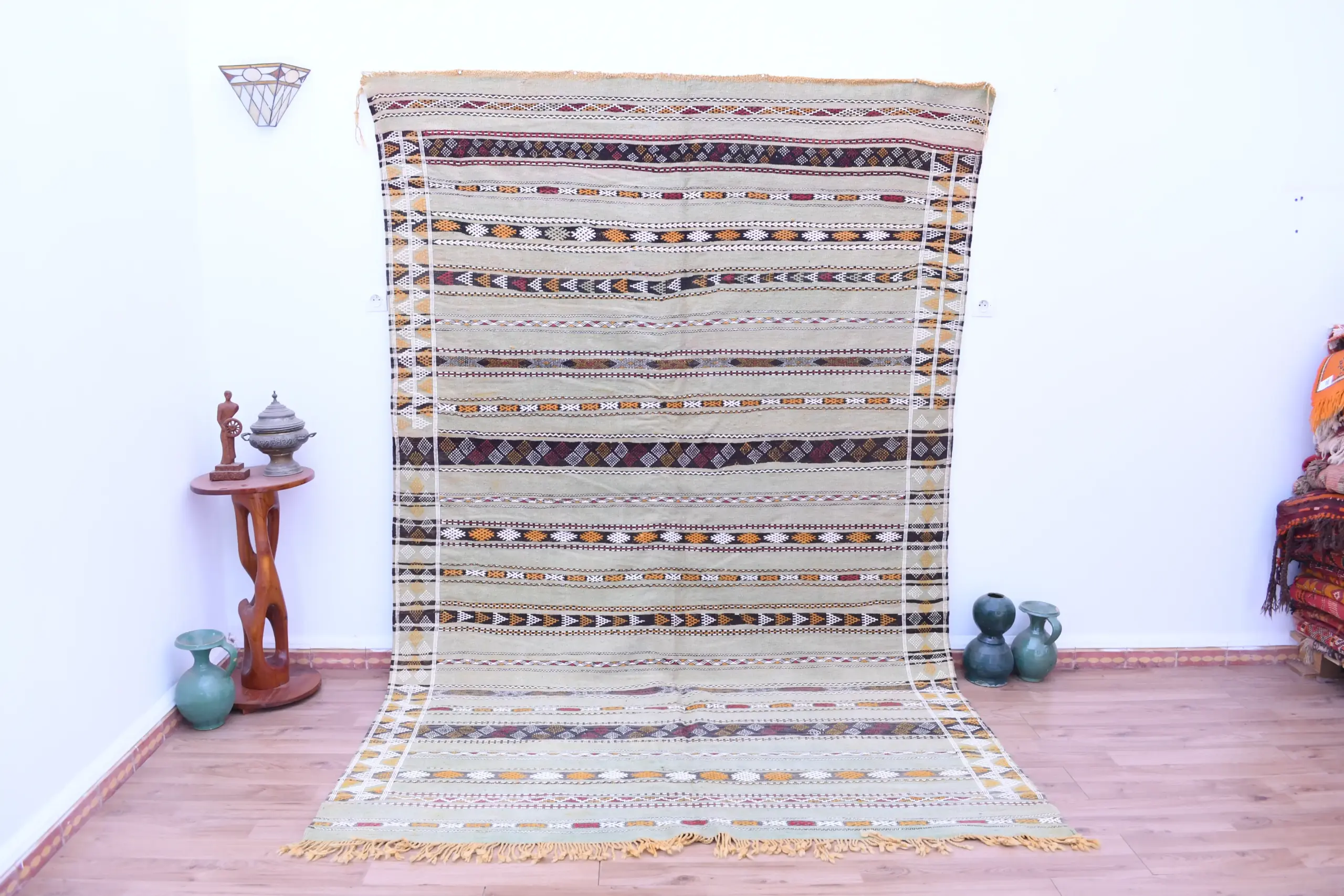 Handmade Moroccan Rug ZEM-USR-33861-O3D - Wool Rug 199.00×208.00cm