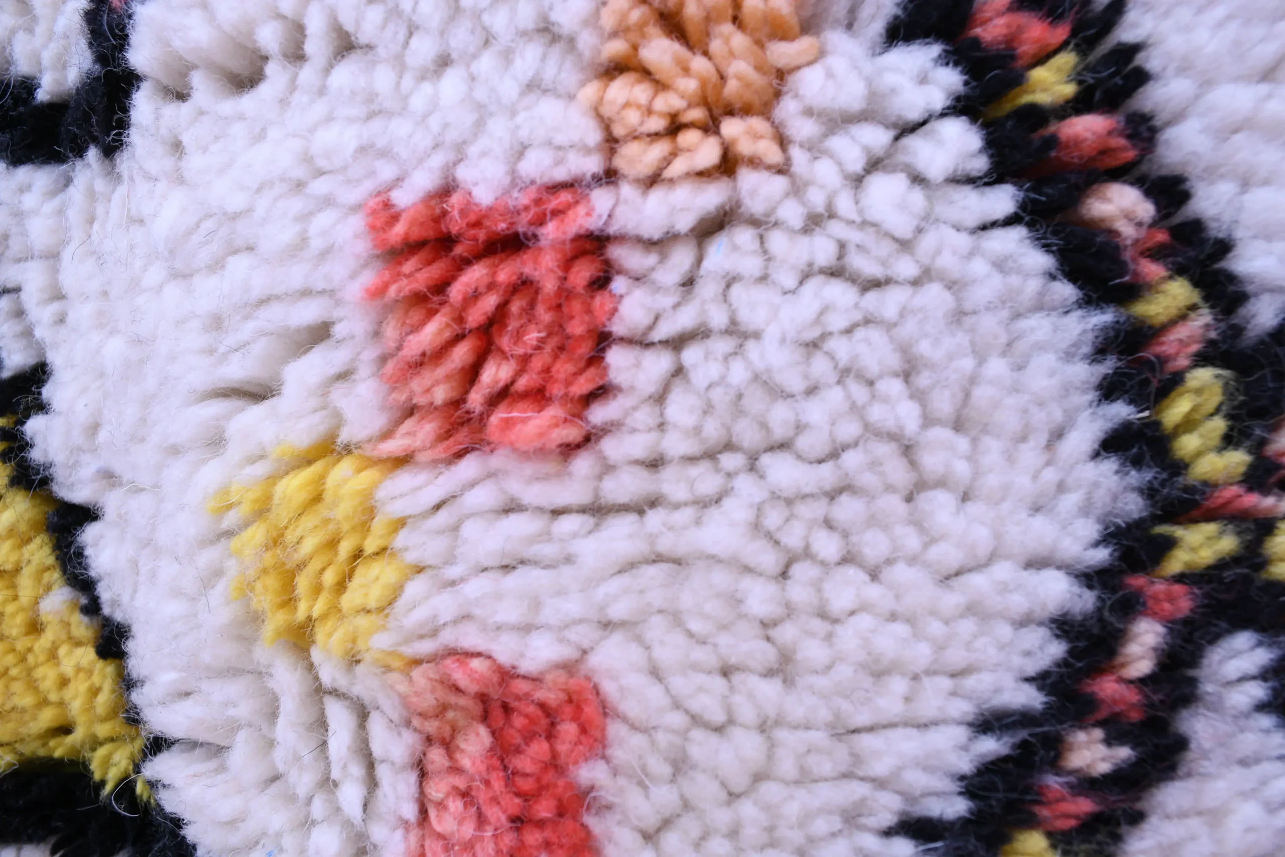 Handmade Moroccan Beni Ourain Wool Rug 178x195cm - Colorful Geometric Pattern - Image 10